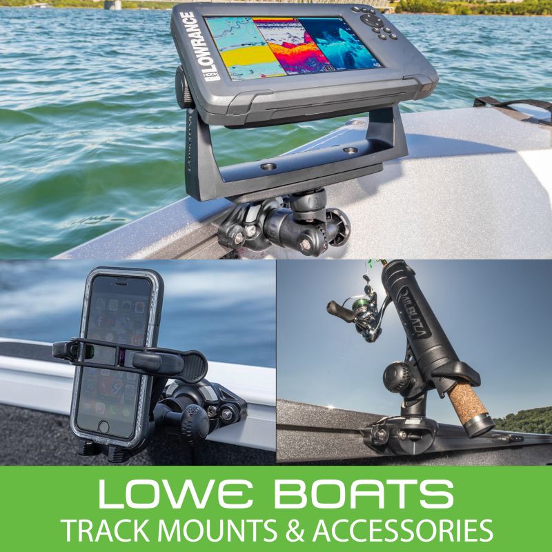Accessories for Lowe Boats Gunnel Track - Strong, high quality & no tools required