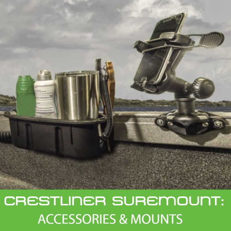 Mounts & Accessories For Crestliner Boats SureMount Gunnel System – Strong, high quality & no tools required