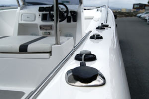 Center Console Glass Boat Fit Out Options with RAILBLAZA